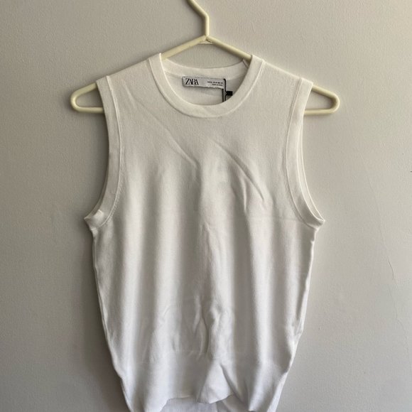 BNWT Zara Basic Knit Top - Picture 3 of 3
